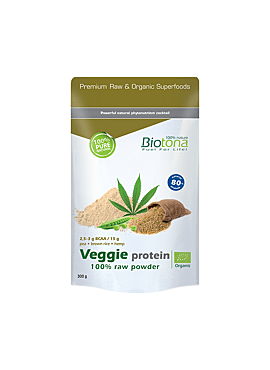 Biotona Veggie protein 100% raw powder bio 300g
